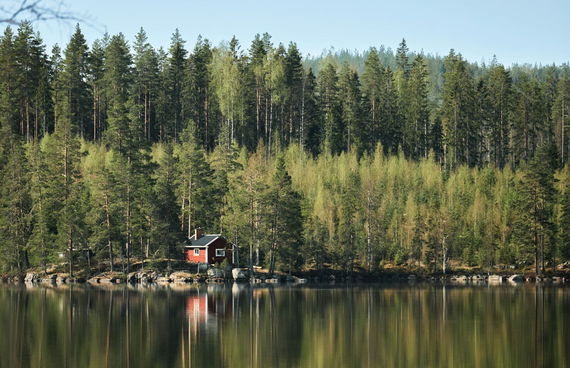 Dalana Sweden Red Cottage in Forest Dalana Sweden Red Cottage in Forest
