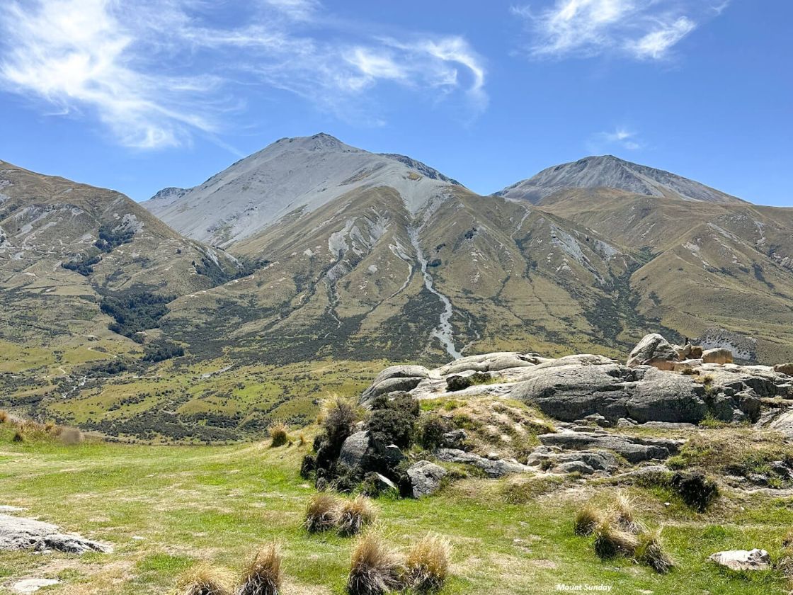 View from Mount Sunday, New Zealand View from Mount Sunday, New Zealand