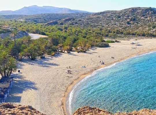 Vai Beach in Crete, Greece Vai Beach in Crete, Greece